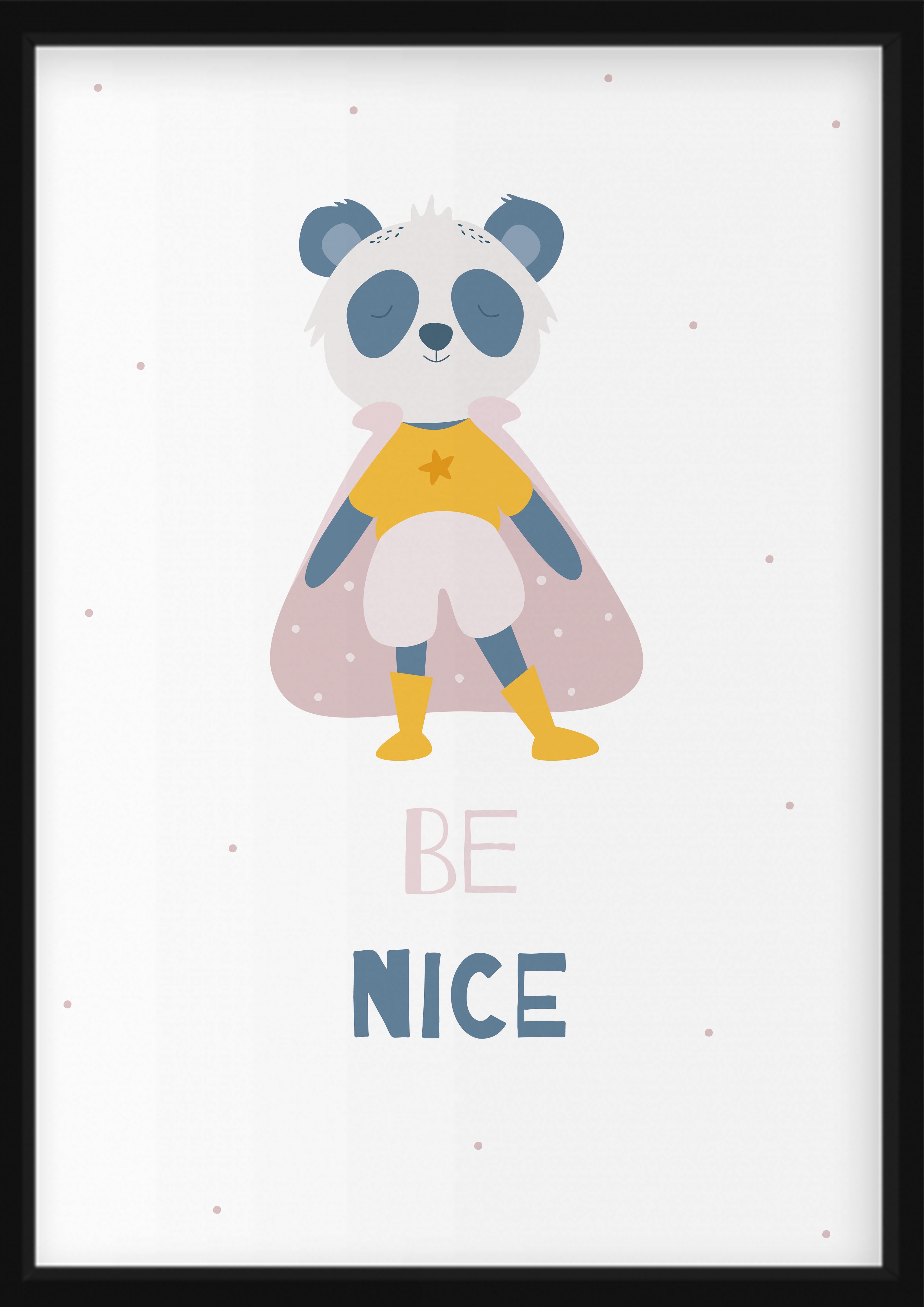 Plakat - Panda / BE NICE