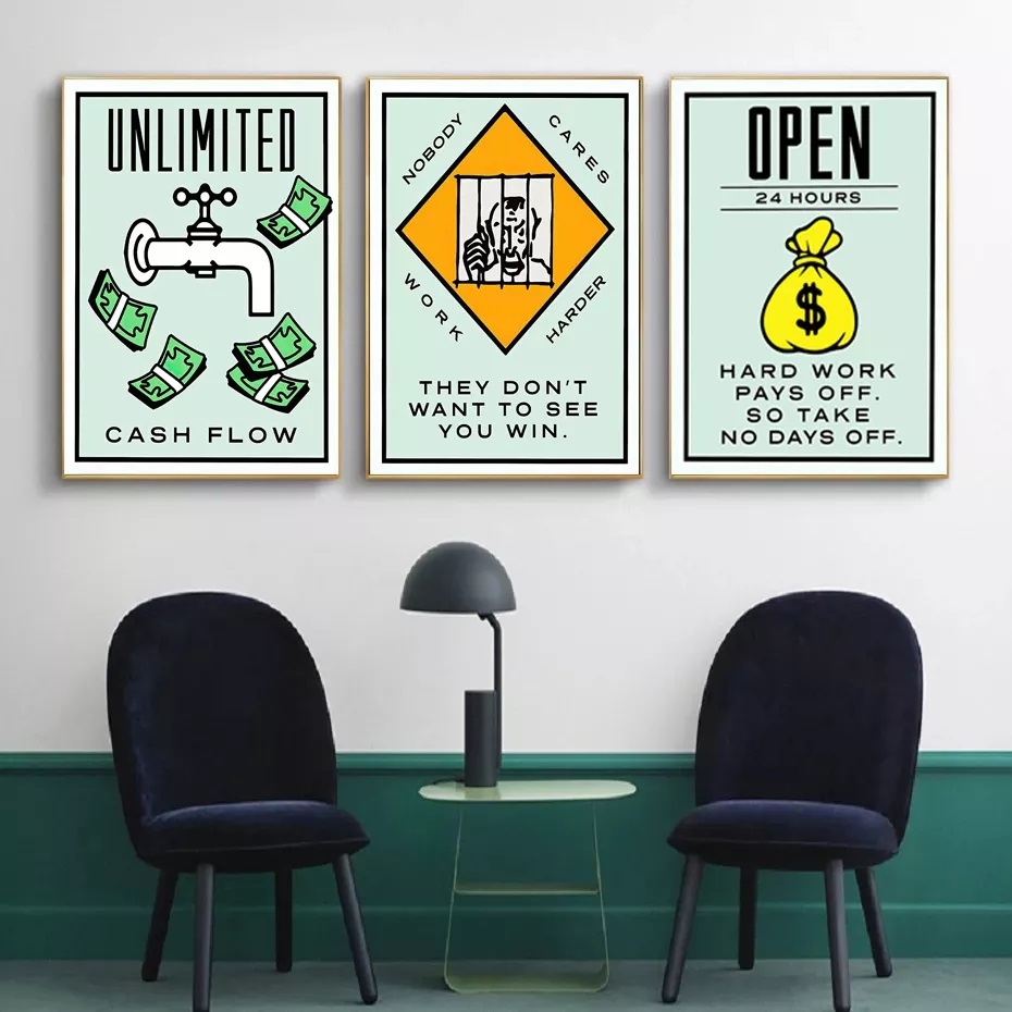 Poster – Motivationsposter / Work Harder / 3er-Set