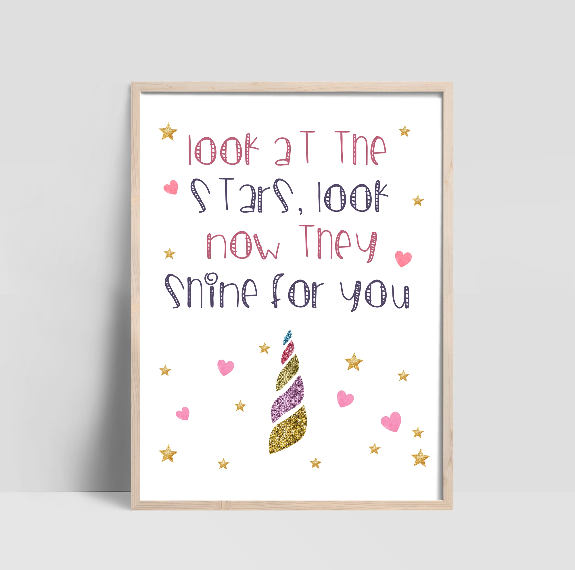 Poster - Einhorn / Look at the Stars