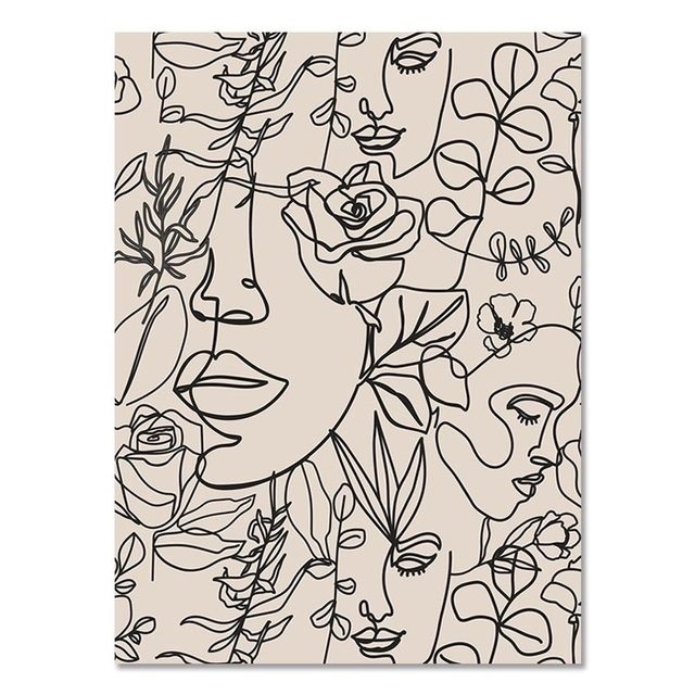 Poster - Abstrakte Boho Wandkunst / Muster 3