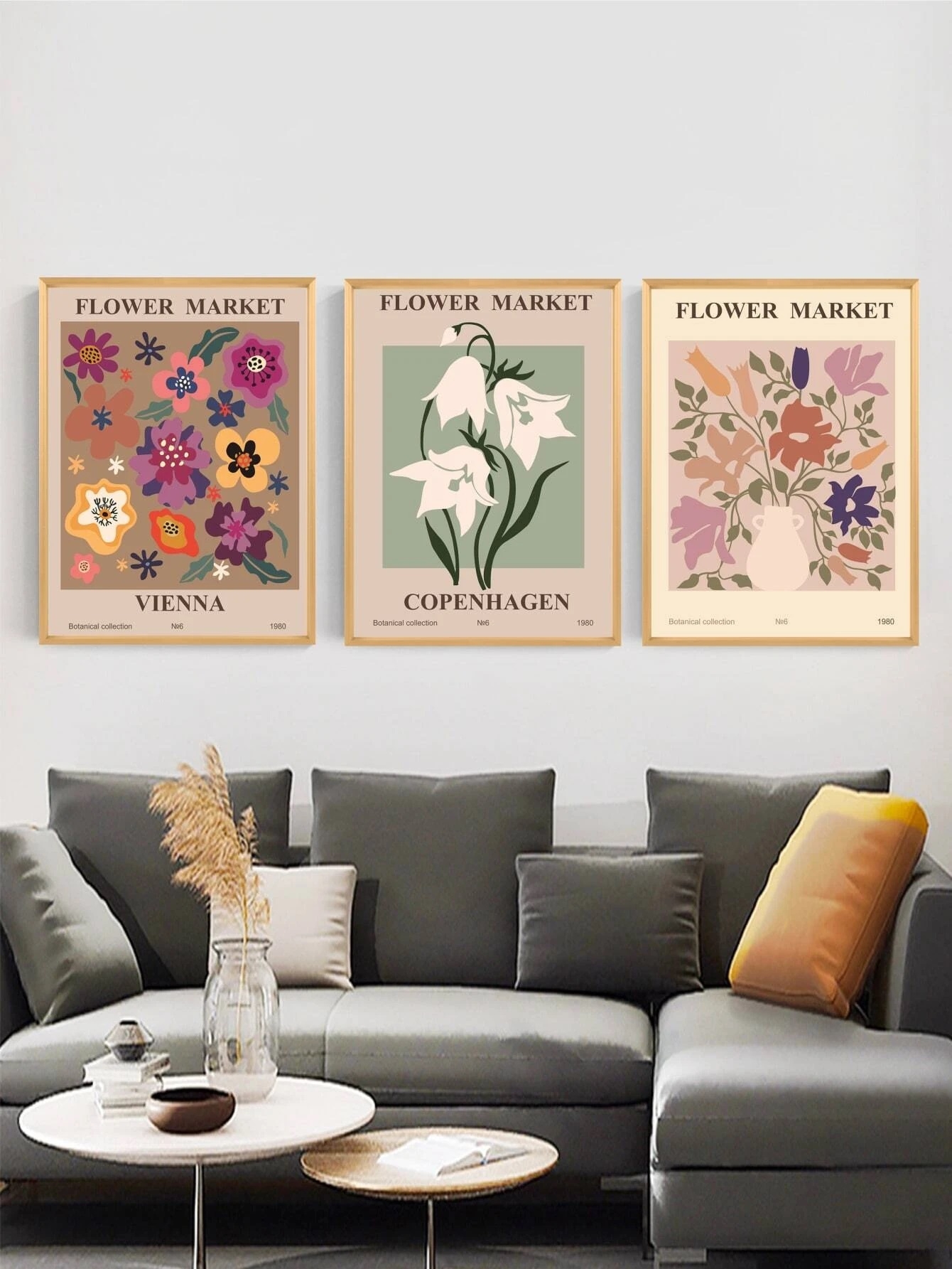 Poster - Flower Market / 3er-Set