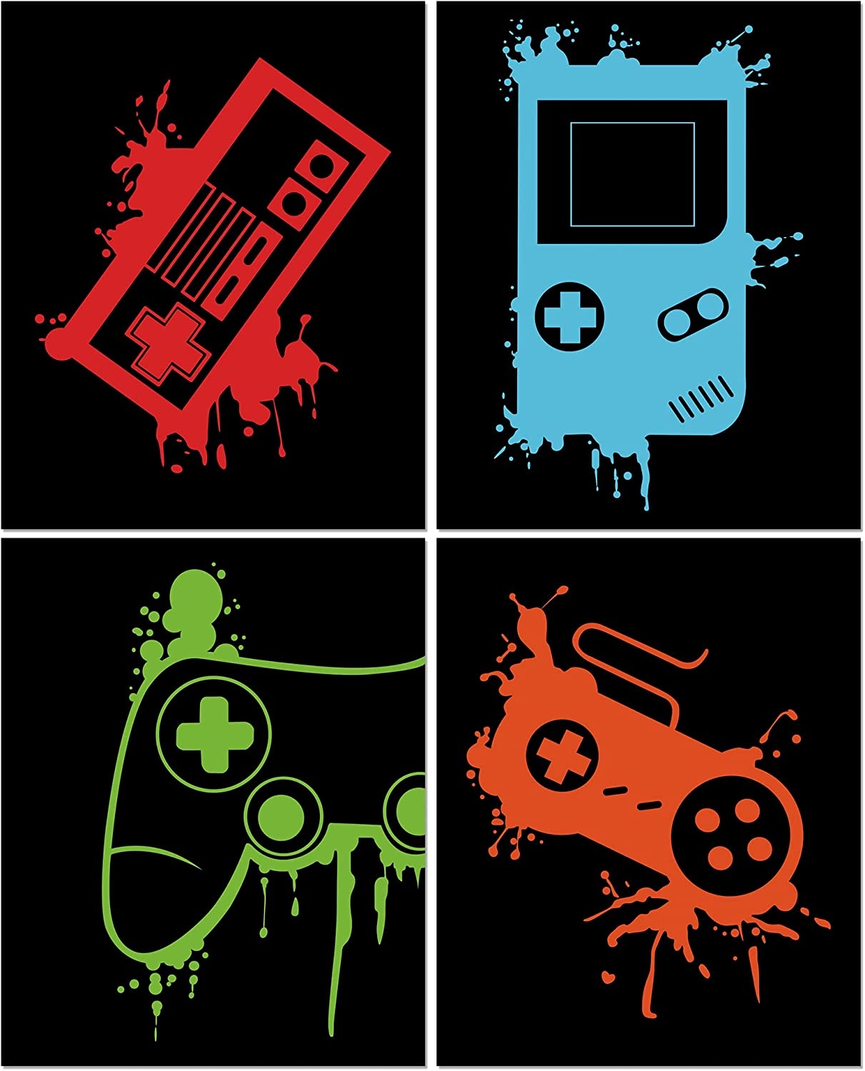 Poster - Videospiel / 4er-Set