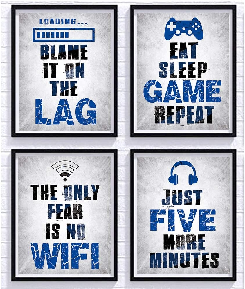 Poster – Videospiel / Inspirierende Worte / 4er-Set / 02
