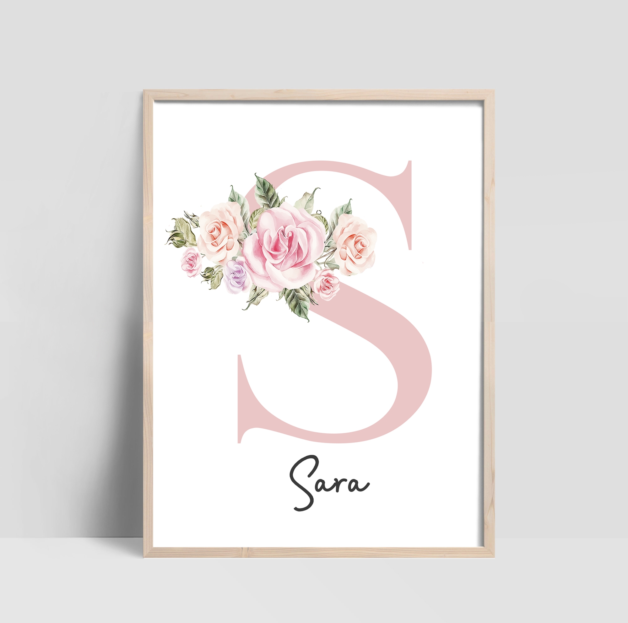 Poster - Blumen / Benutzerdefinierter Text