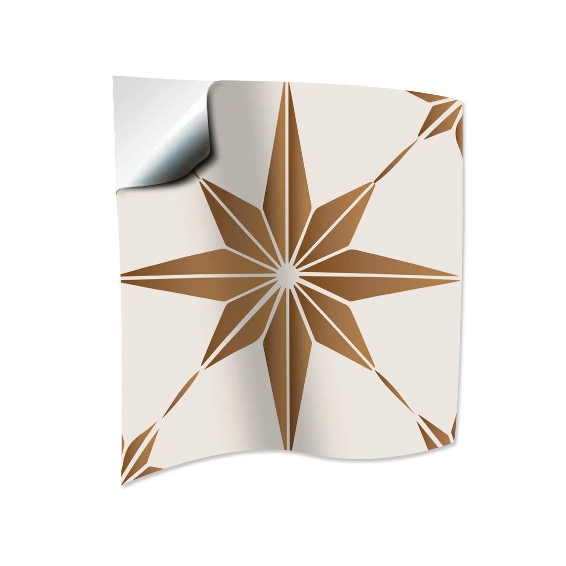 Fliesenaufkleber - Vintage Brown Peel and Stick Tile / 24 Stk