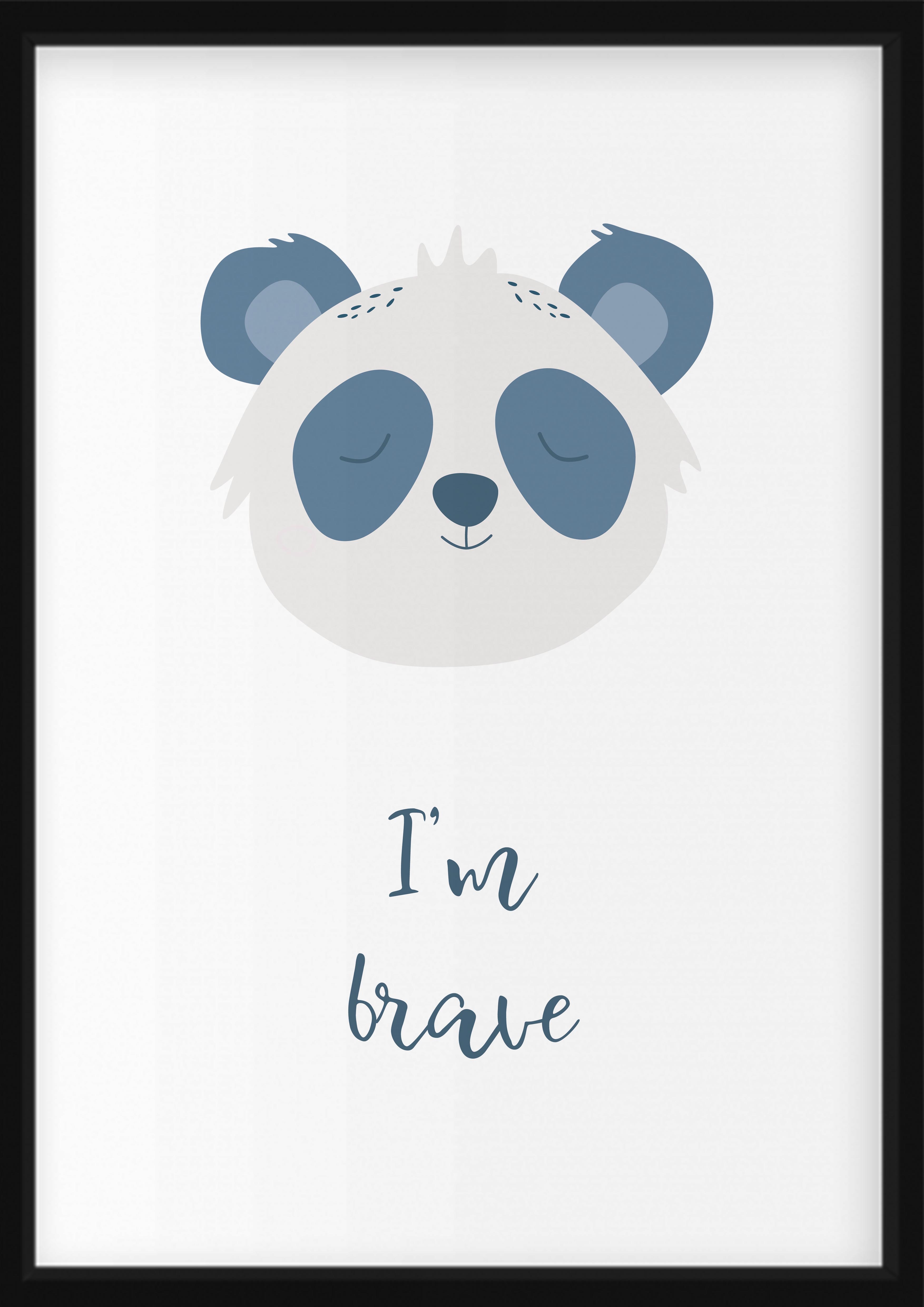 Plakat - Porträt des Pandas