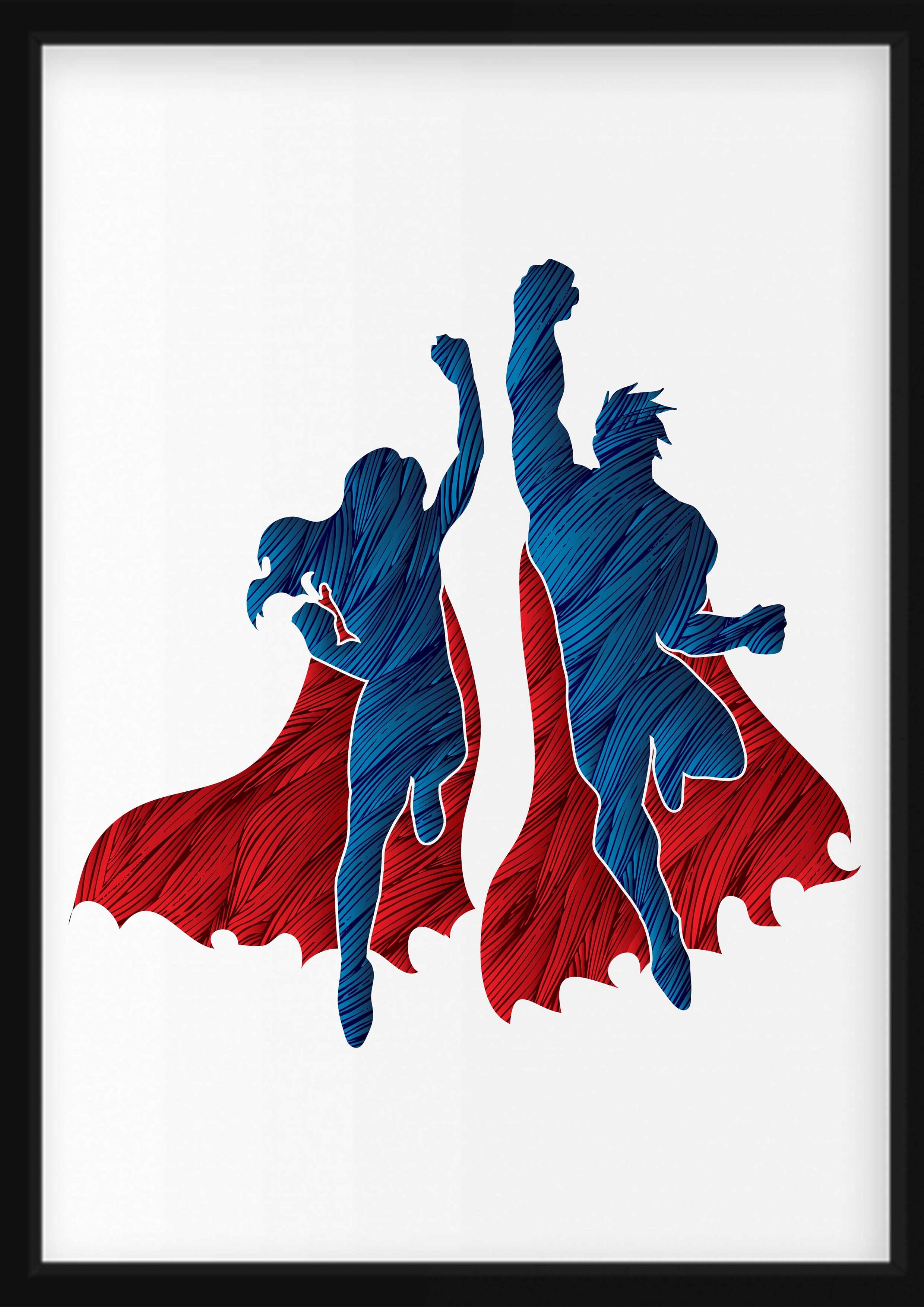 PLAKATE - SUPERHELDEN AUF