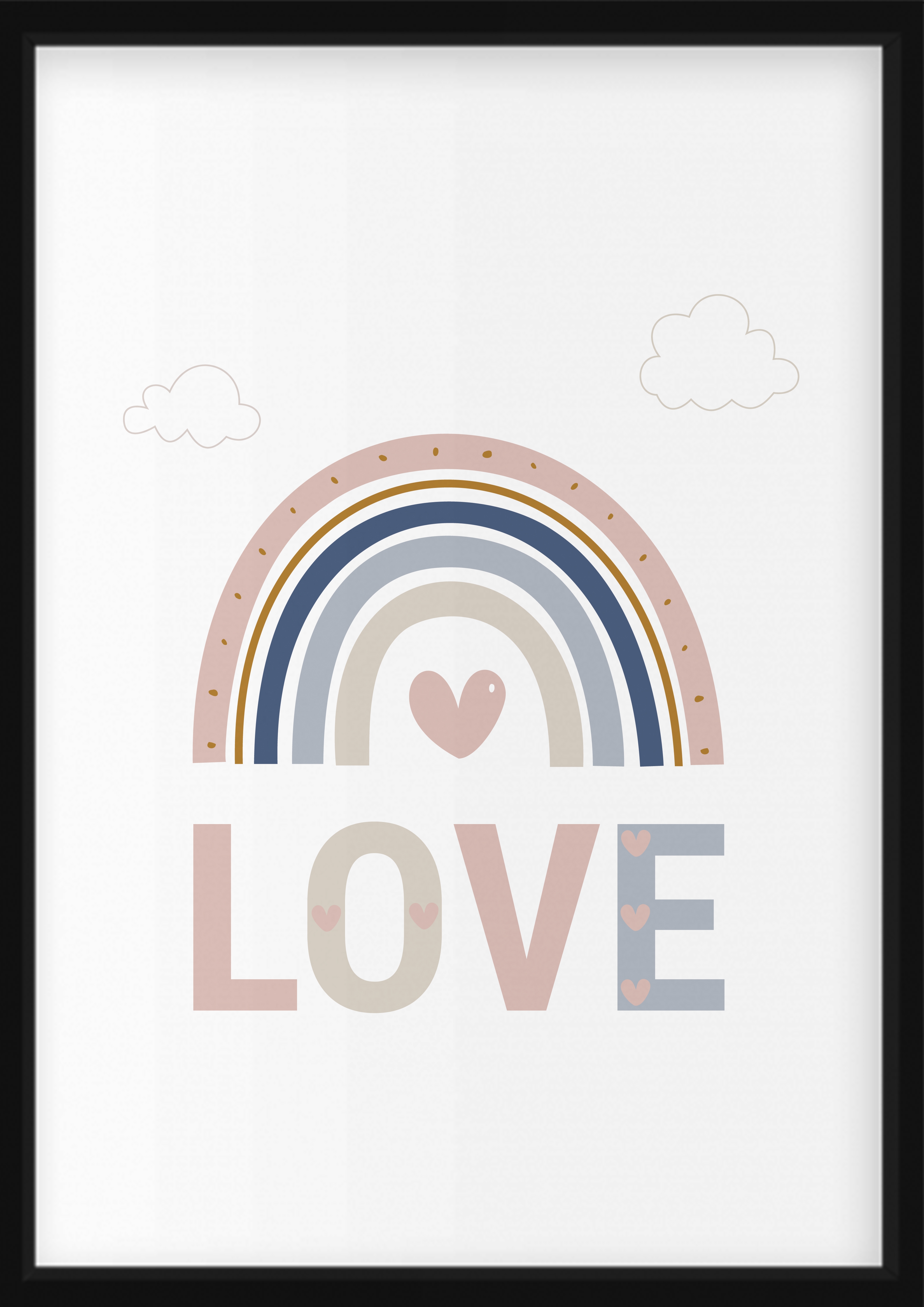 Plakat - Regenbogen, Love