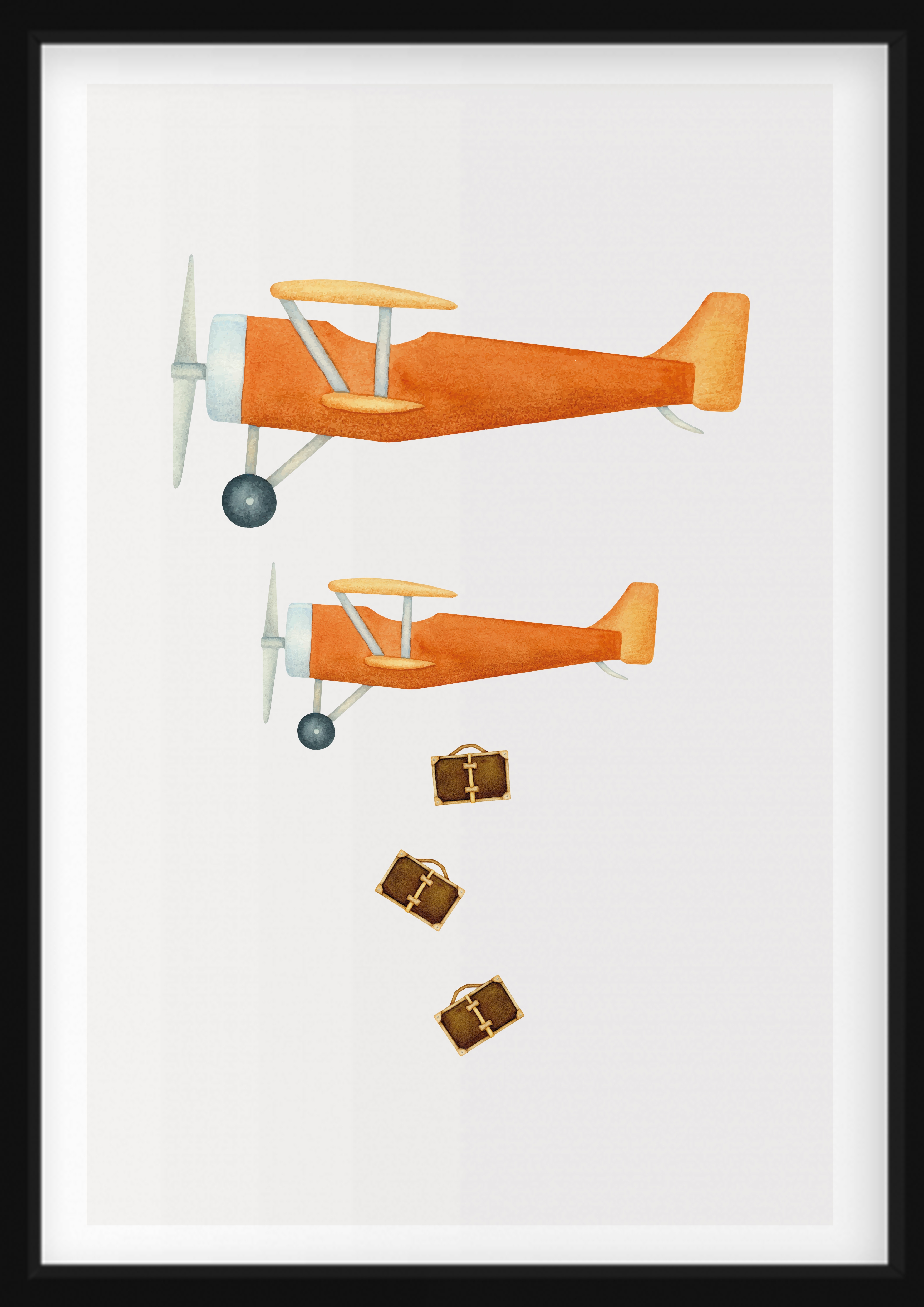 PLAKATE - Flugzeuge und Koffer