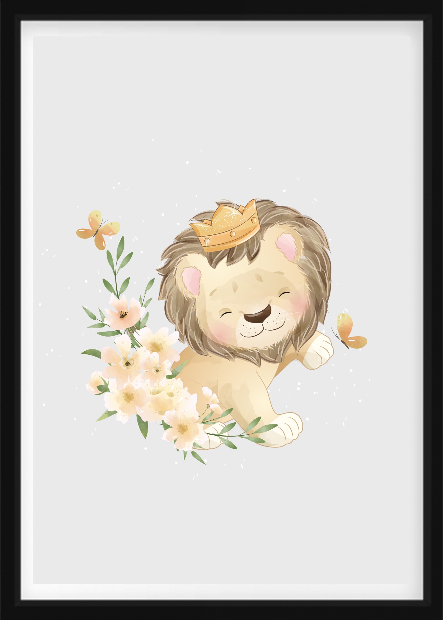 POSTER - König der Löwen und Schmetterling