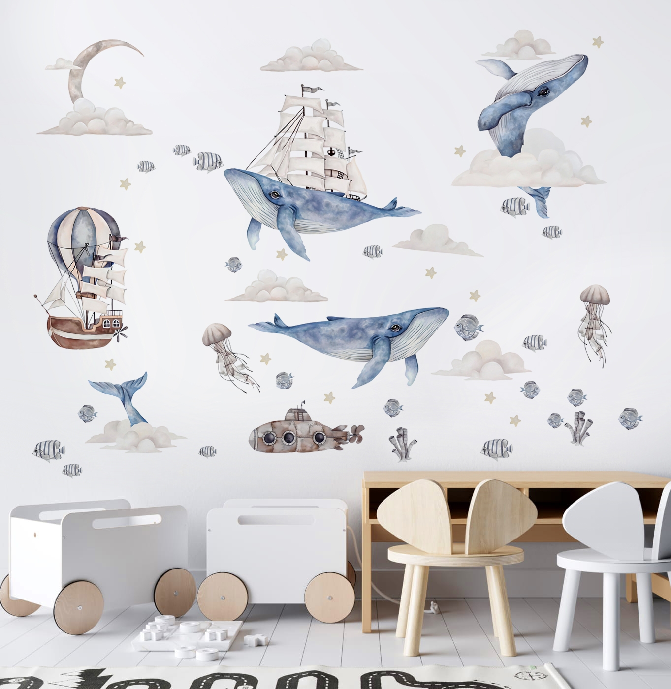 Wandtattoo - Himmelshoher Ozean