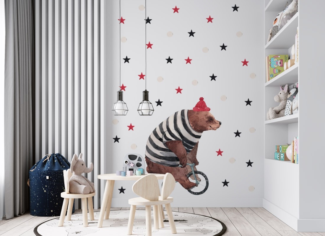 Wandtattoo - Zirkusbär