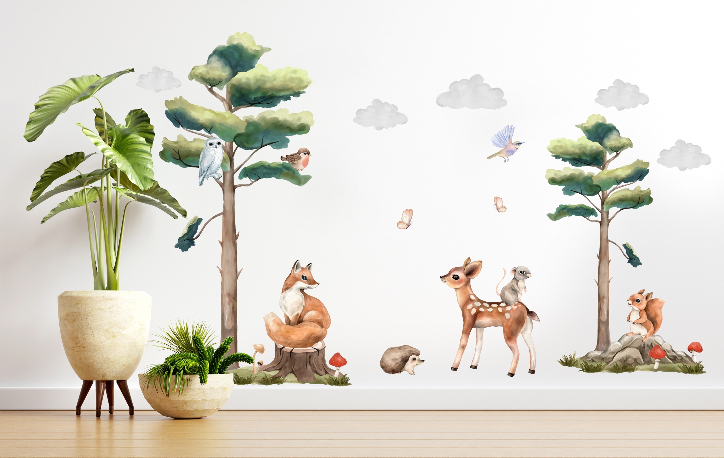 Wandtattoo - Kinderzimmer Waldtier