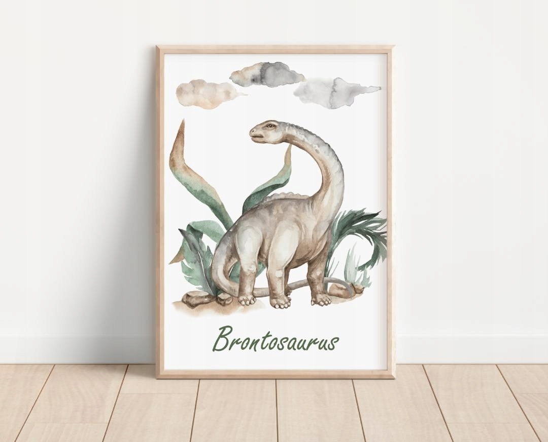 Plakat - Dinosaurier / Brontosaurus