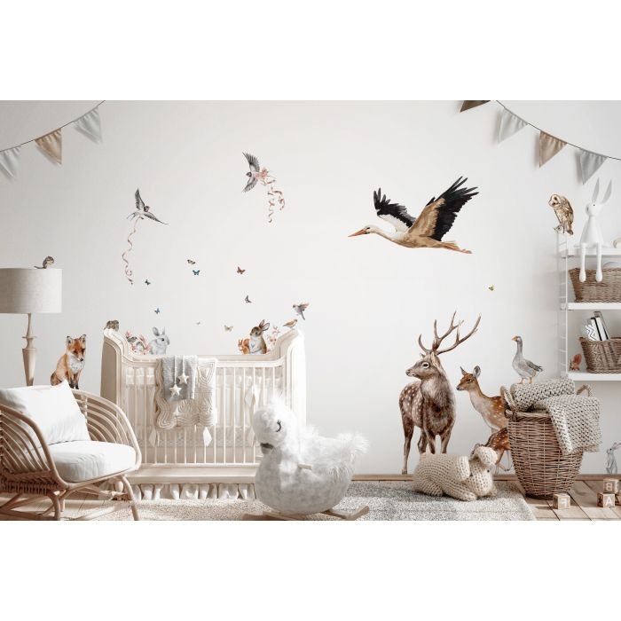 Wandaufkleber - Waldtiere