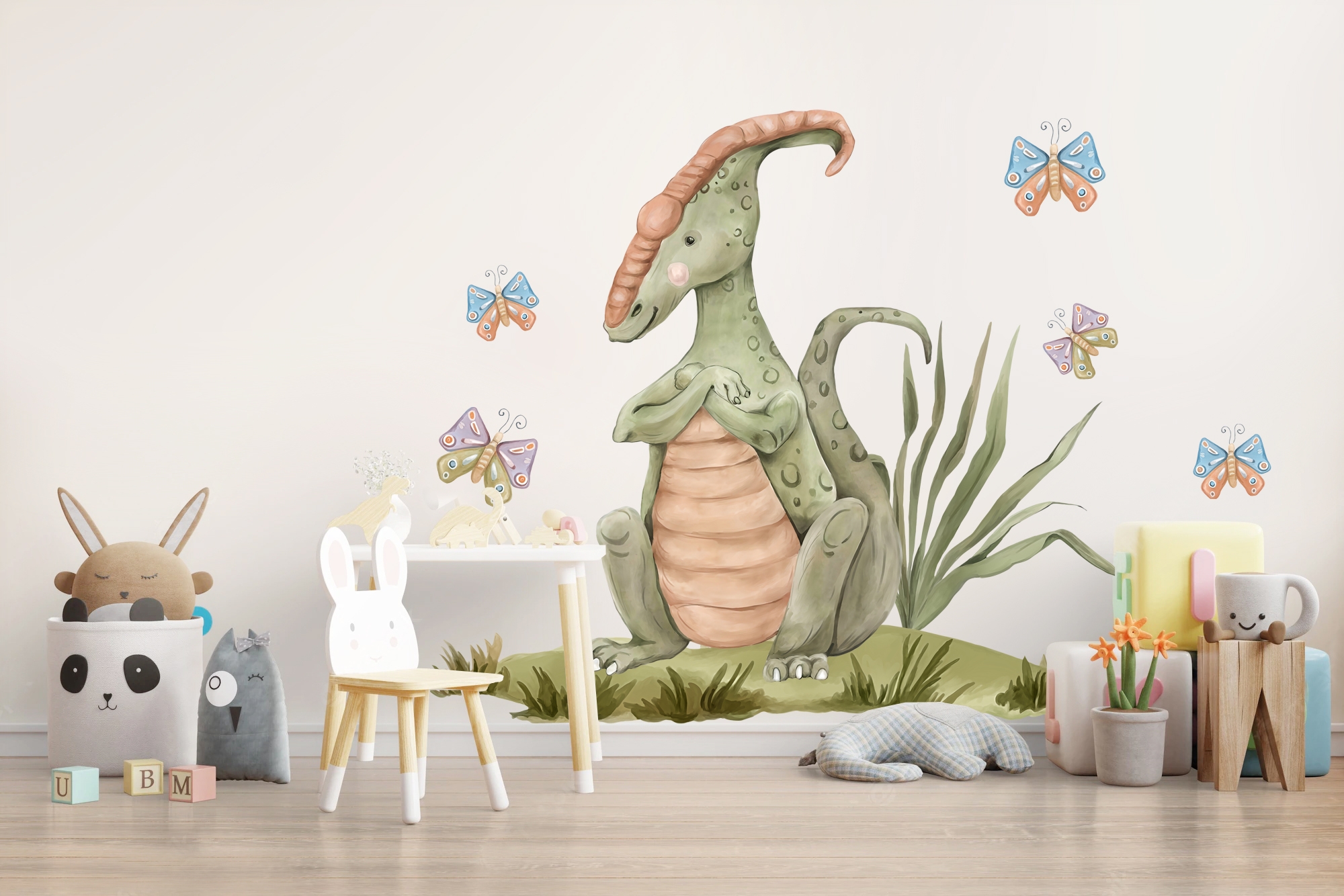 Wandtattoo - Parasaurolophus-Dinosaurier