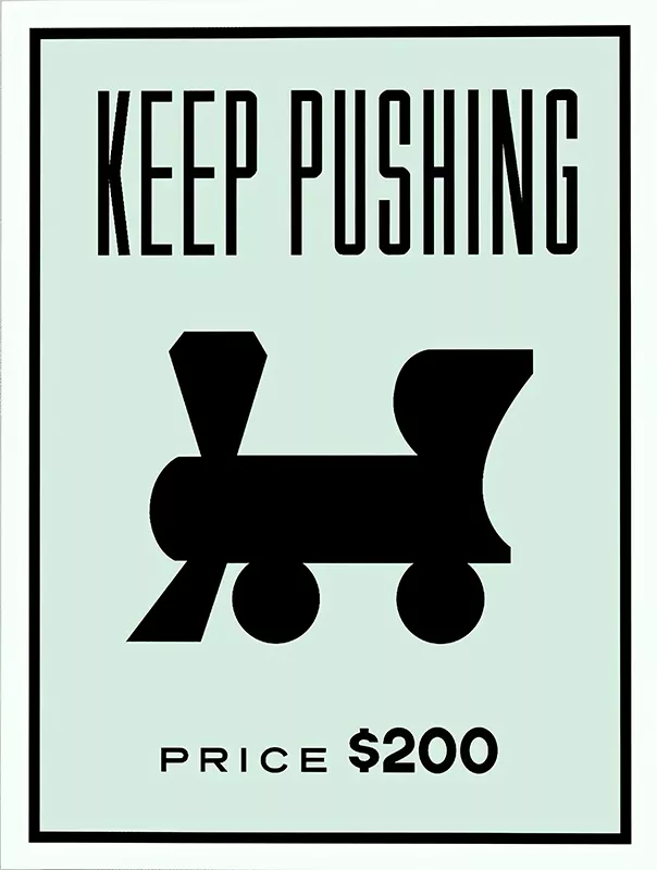 Poster – Motivierende Poster / Keep Pushing