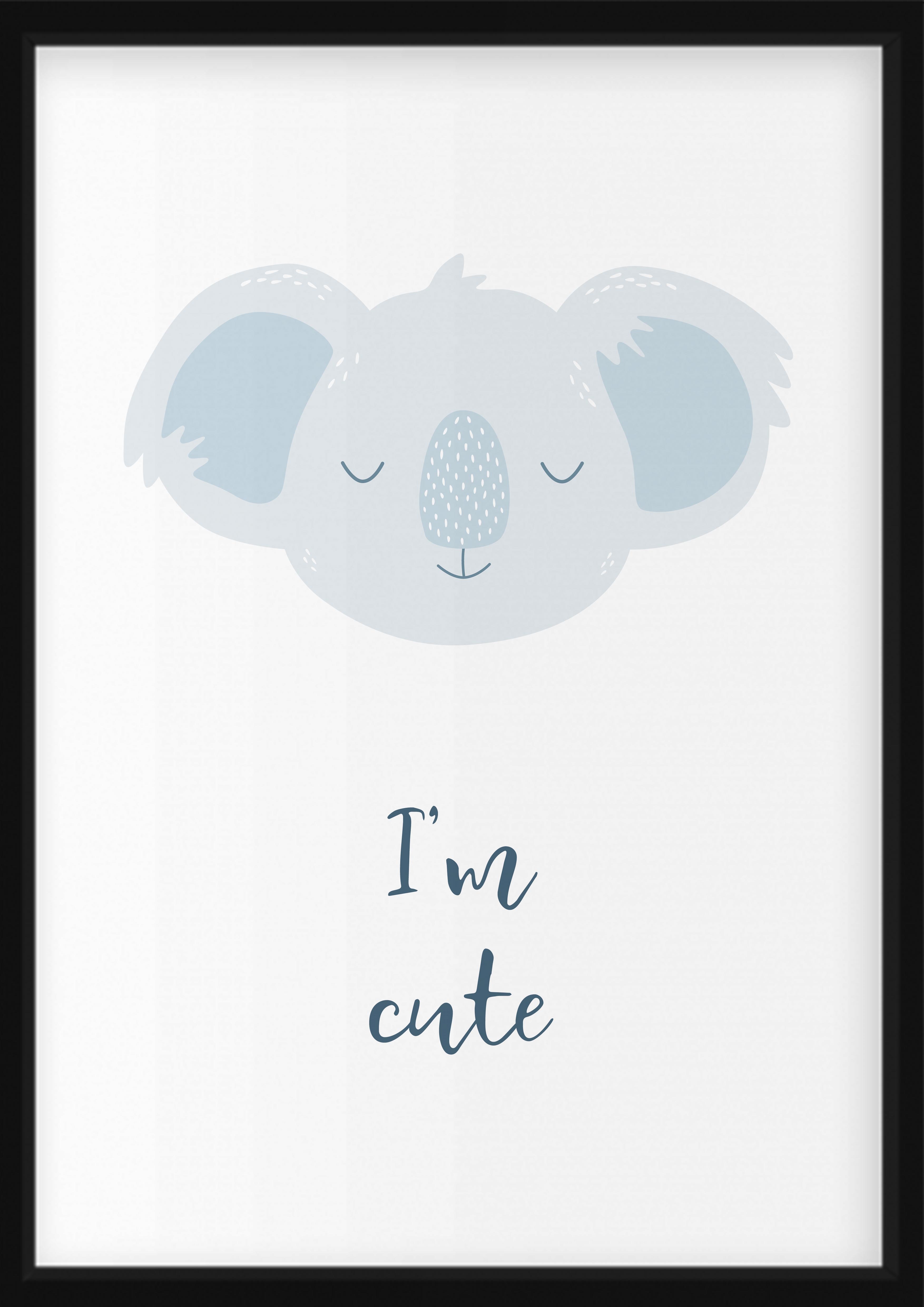 Plakat - Porträt des Koala