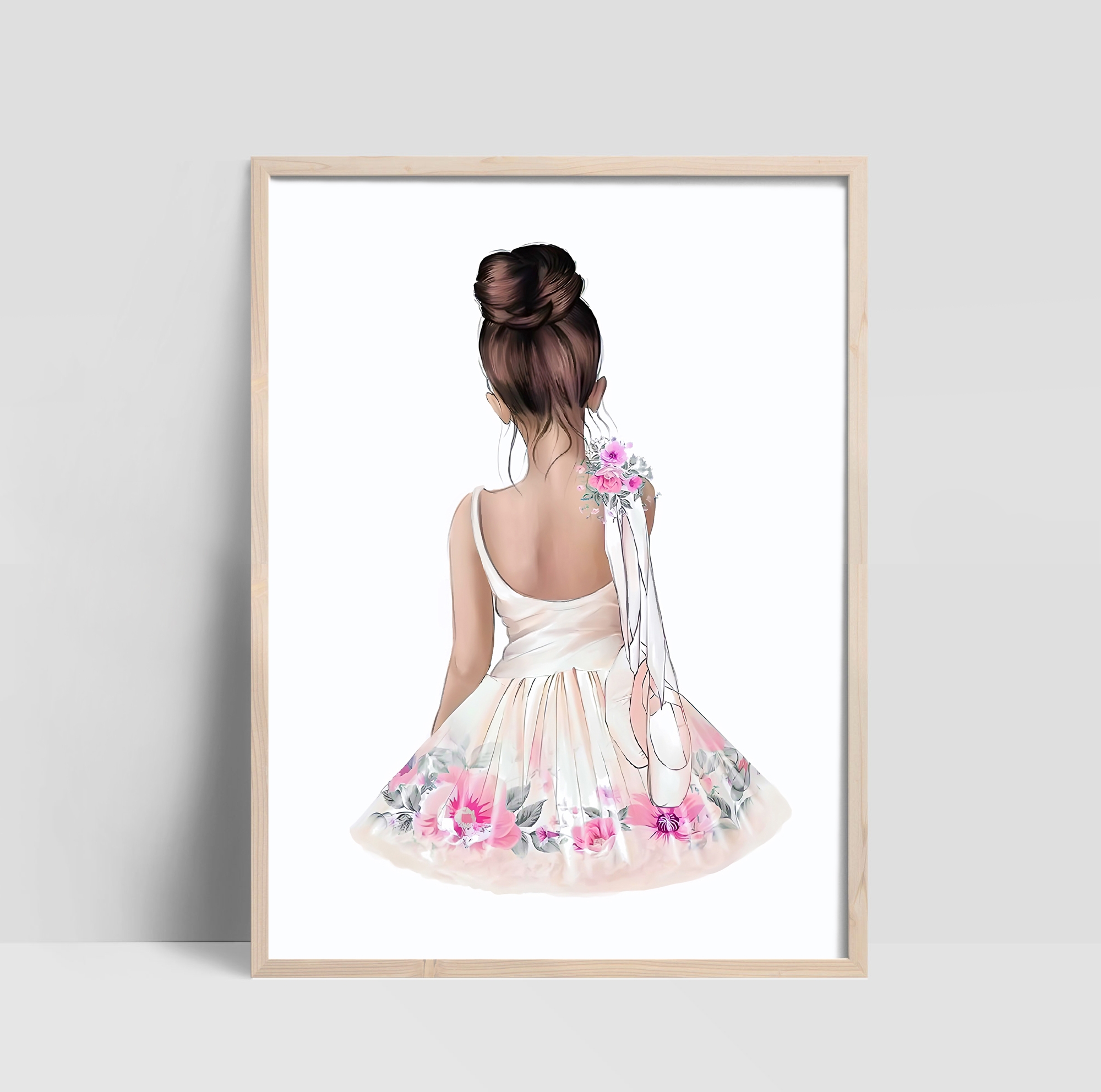 Poster - Mädchen, Rückenhaltung