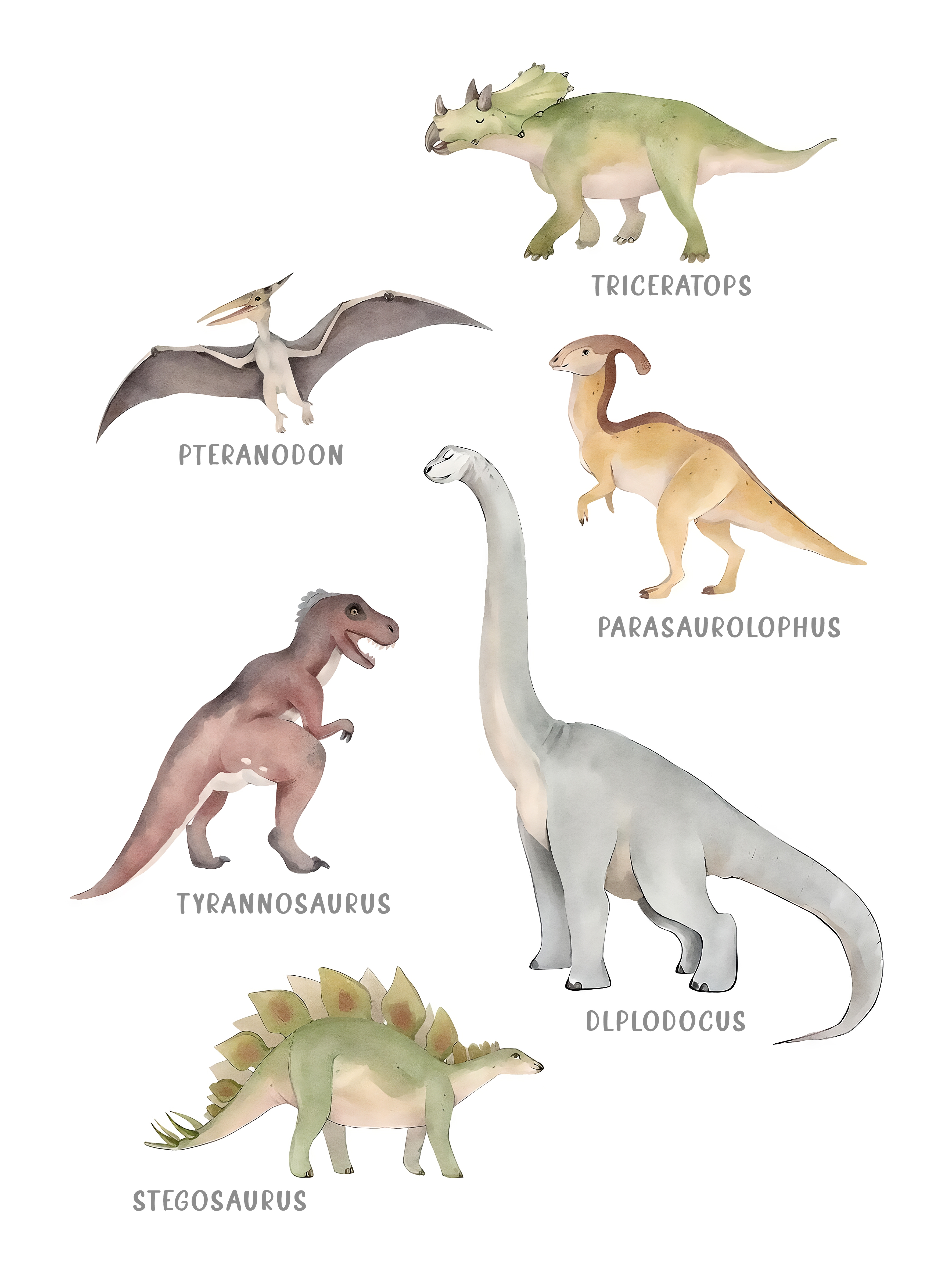 Plakat - Dinosaurier