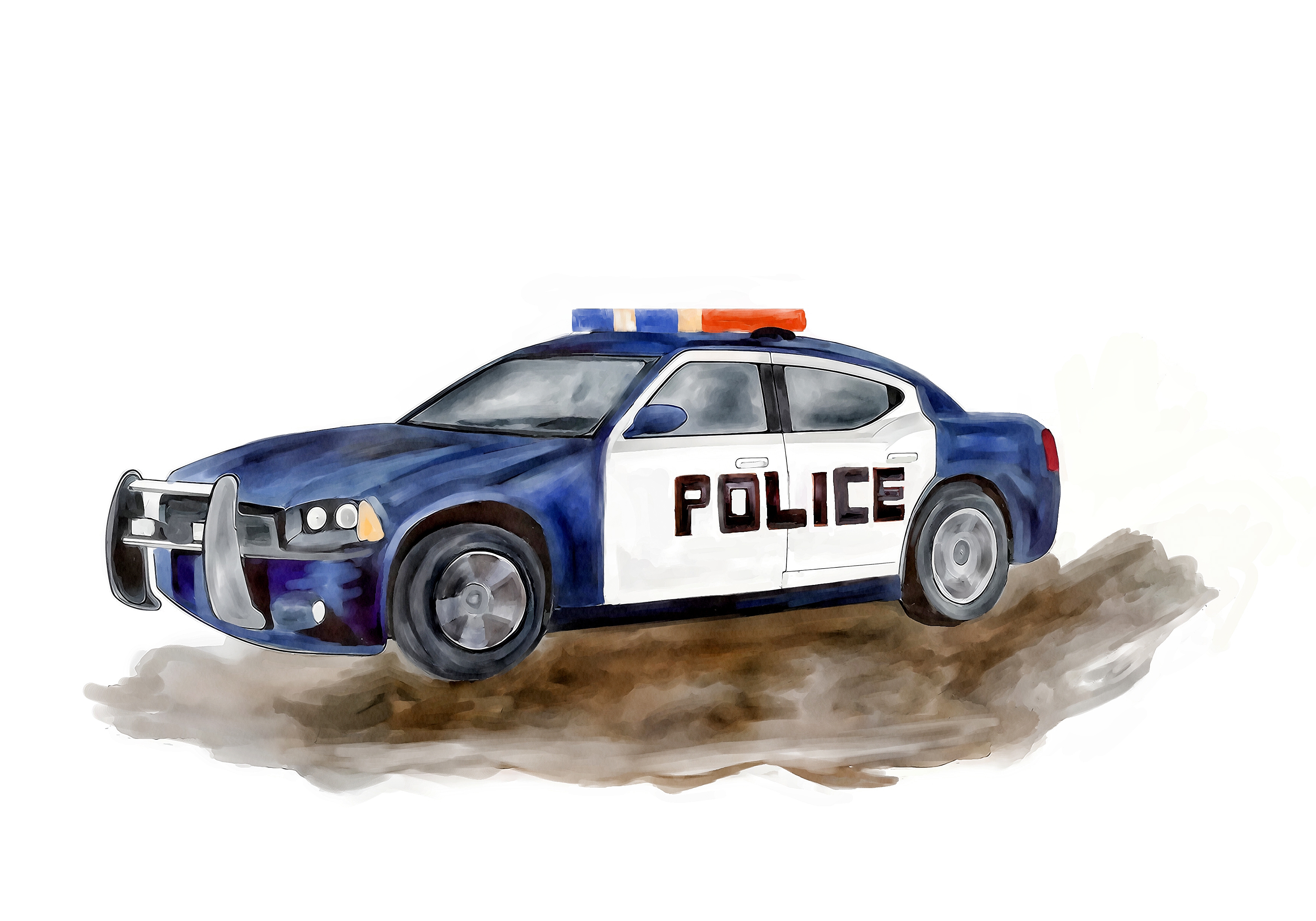 Plakat - Polizeiauto / 02