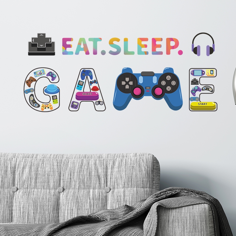 Wandtattoo - Essen, Schlafen, Spiel