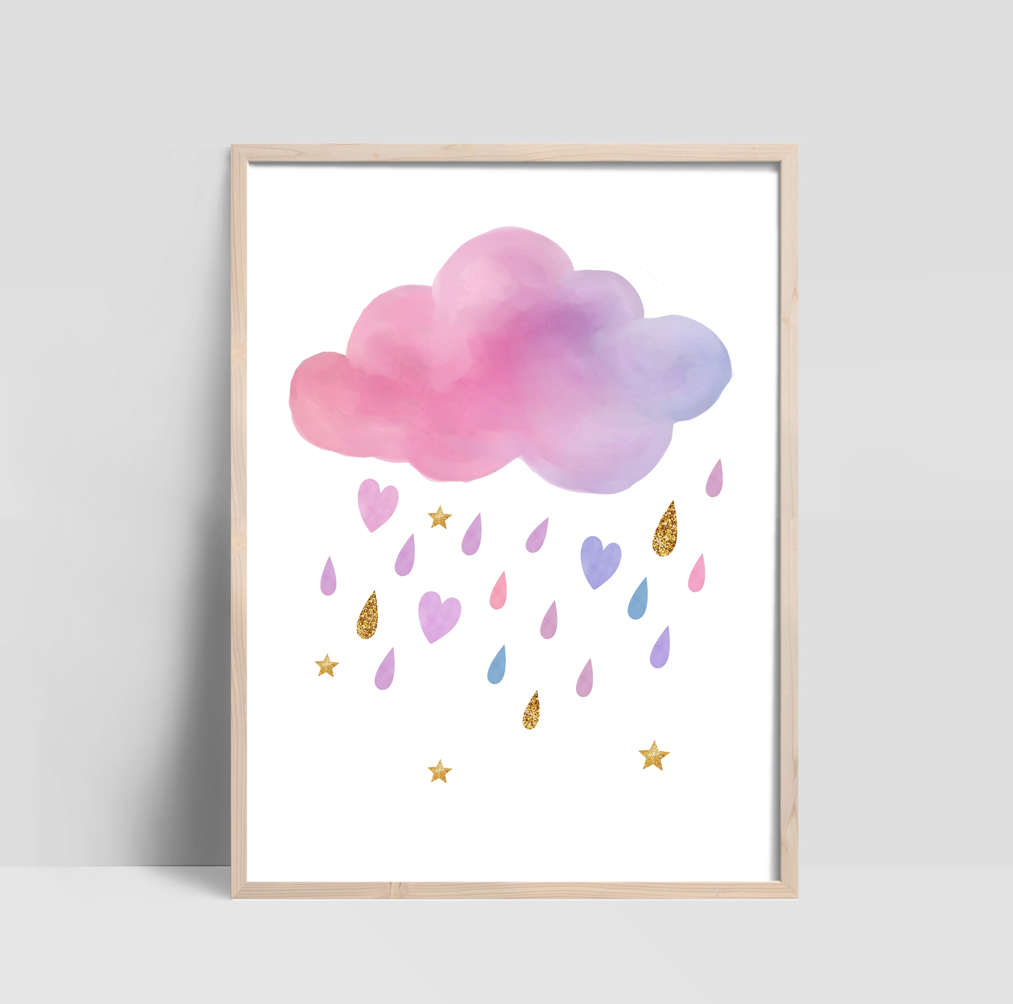 Plakat - Wolke und Herz