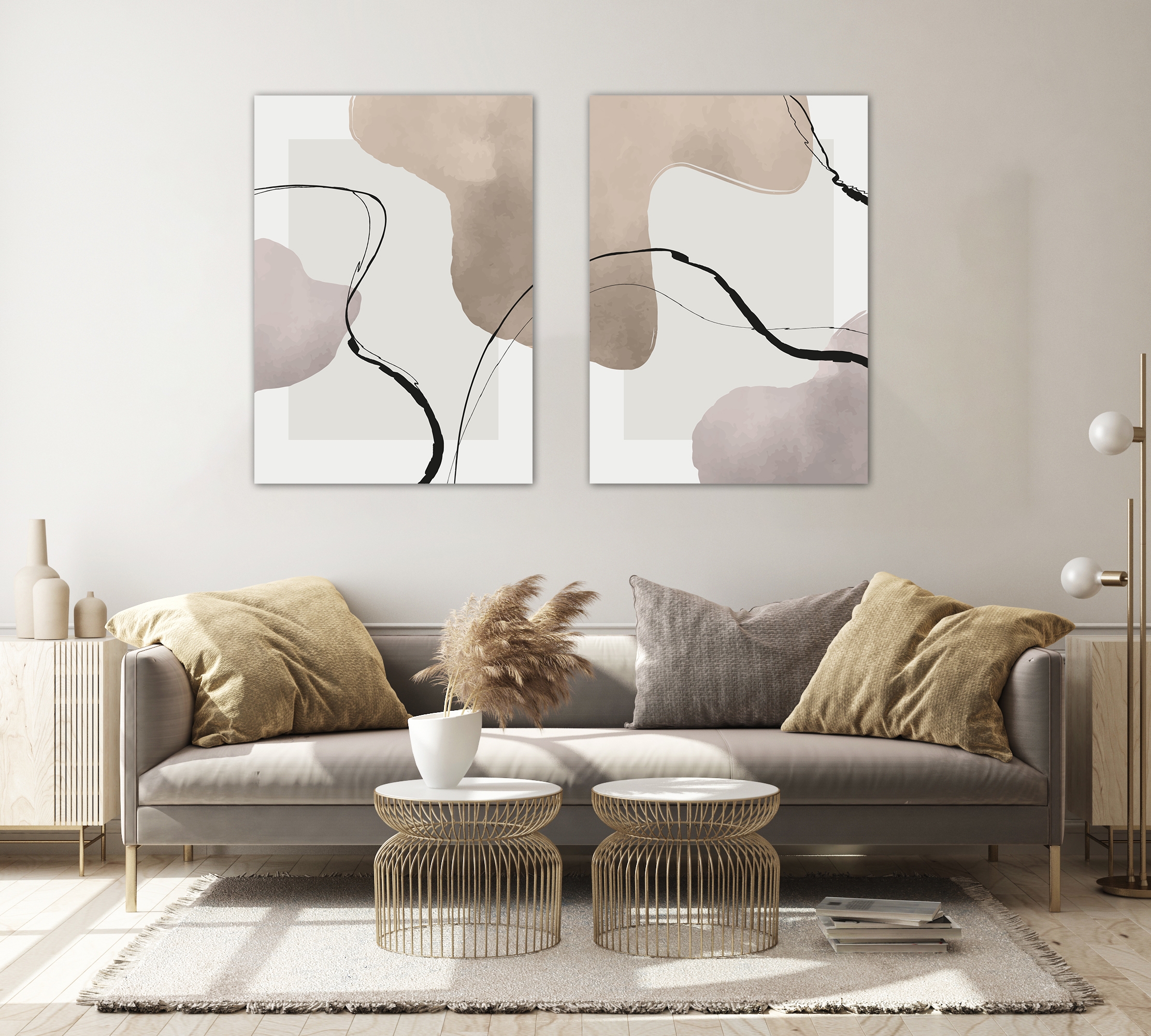 Plakate - Abstrakte Kunst / 2er-Set