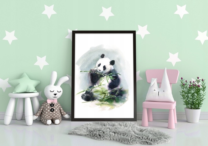 Poster - Sitzender Panda