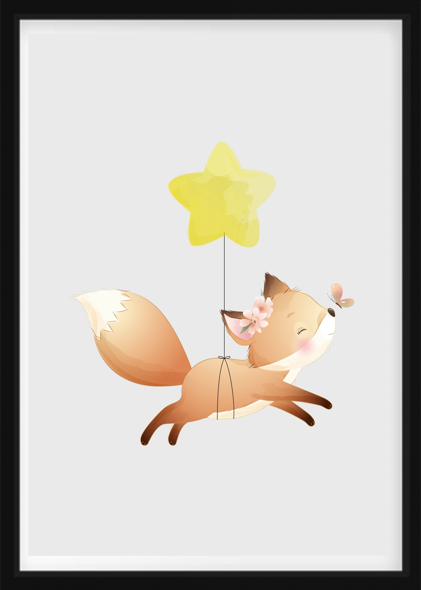 POSTER - Fuchsjunges mit Stern