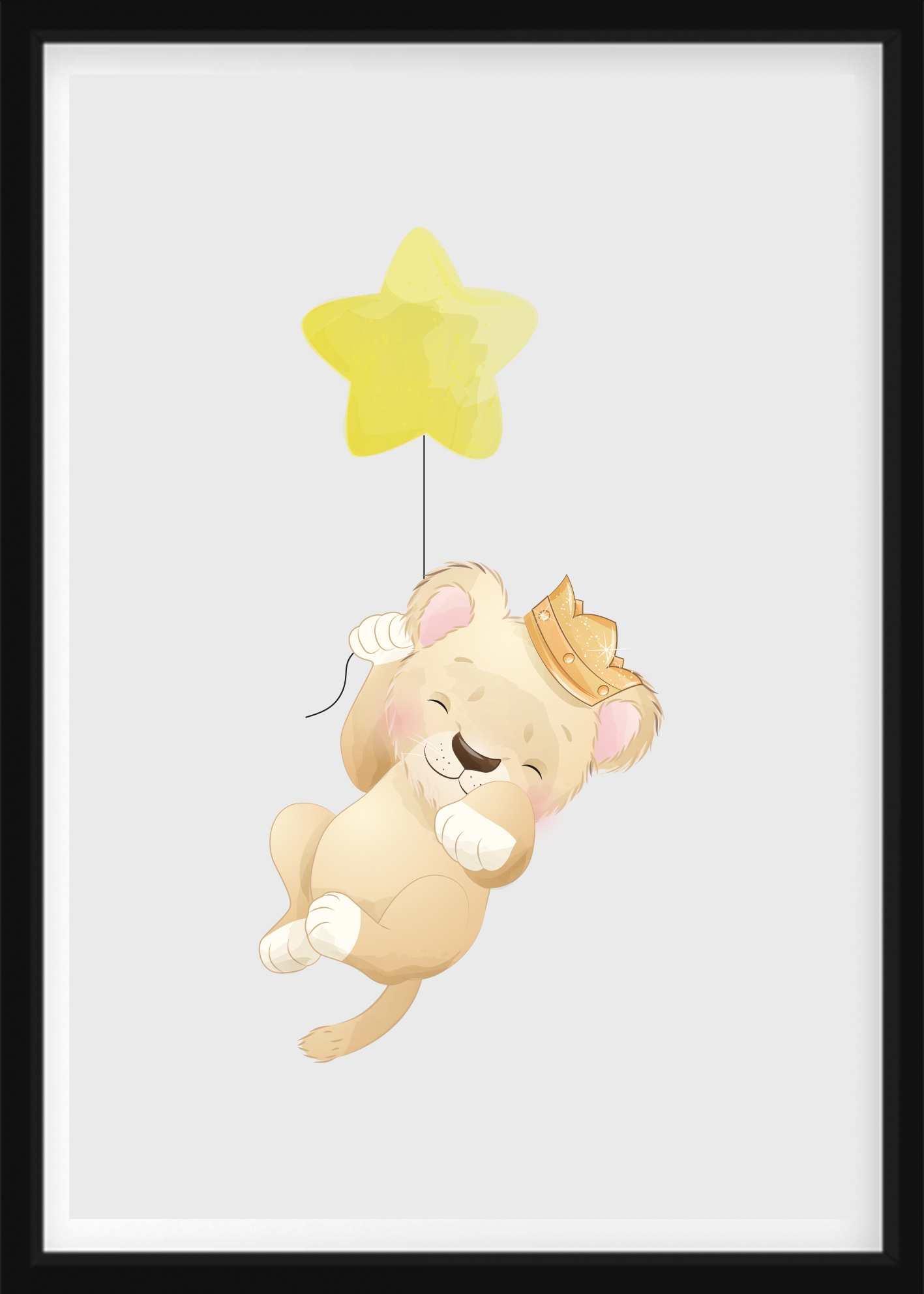 POSTER - Löwenjunges mit Stern