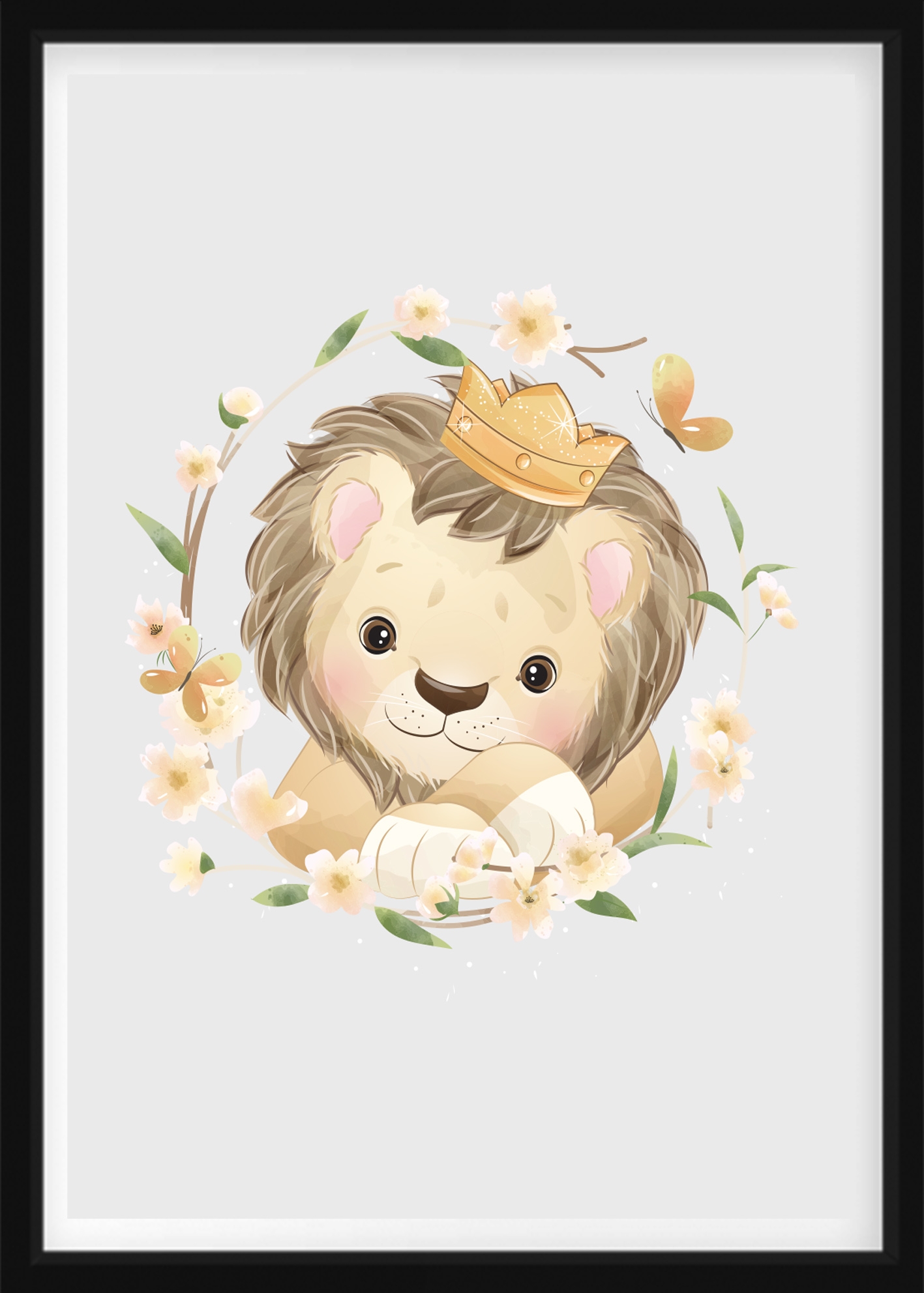 POSTER - Porträt des Königs der Löwen