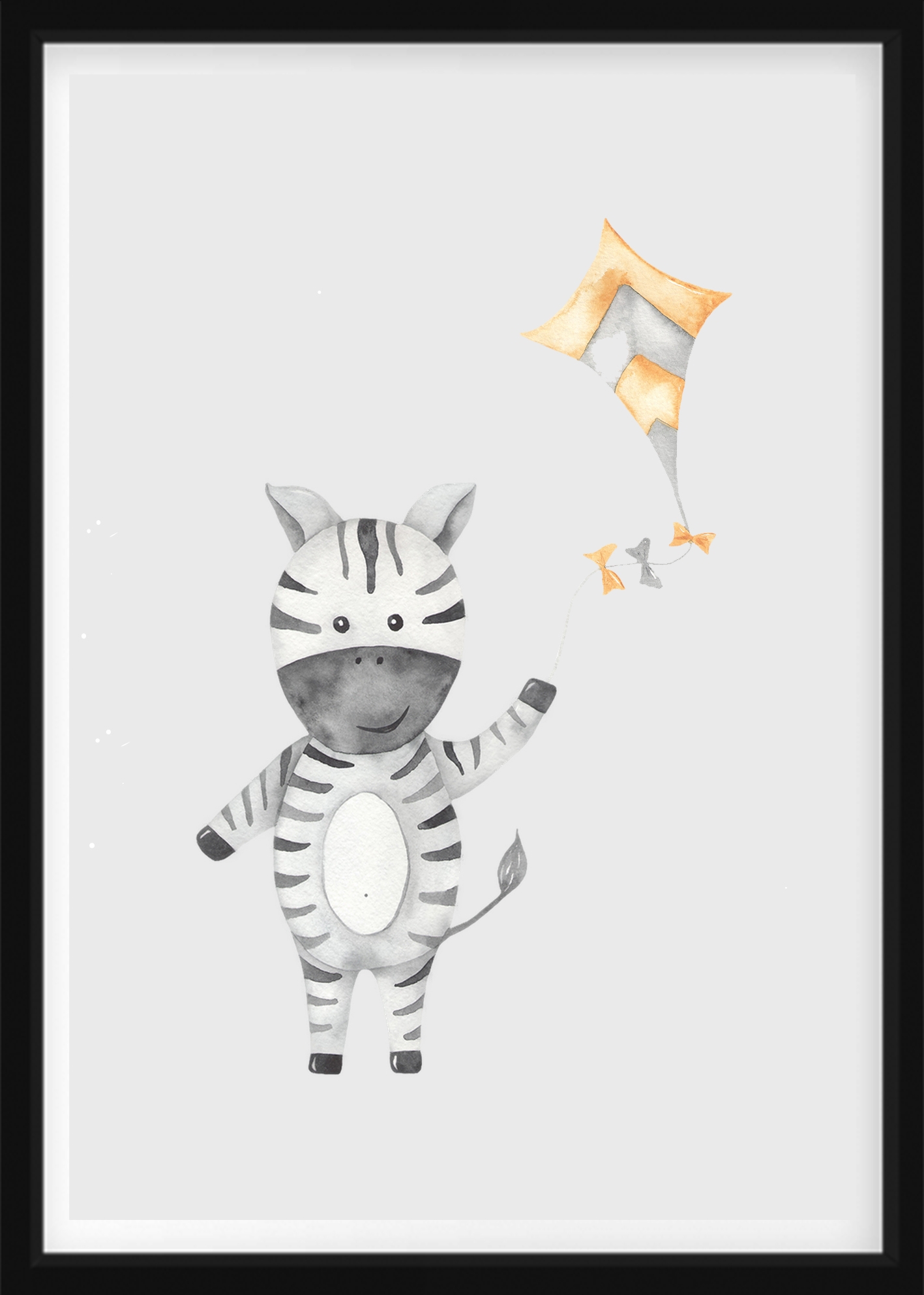 POSTER - Zebra mit Drachen