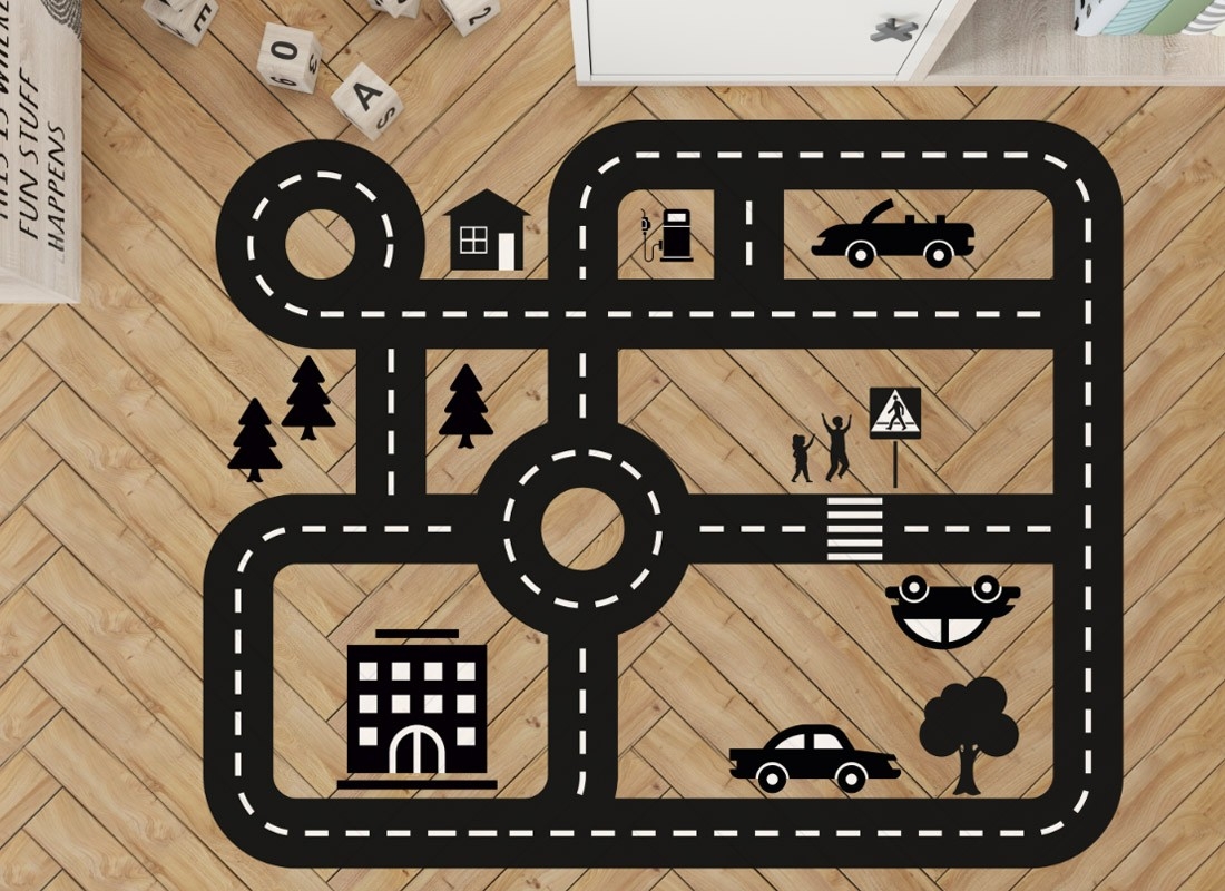 Wandtattoo - Autospur