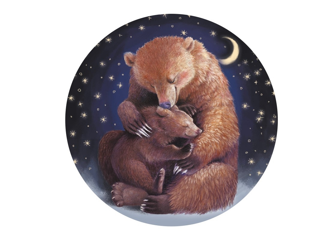 Wandtattoo - Bären-Tüll / Kreis