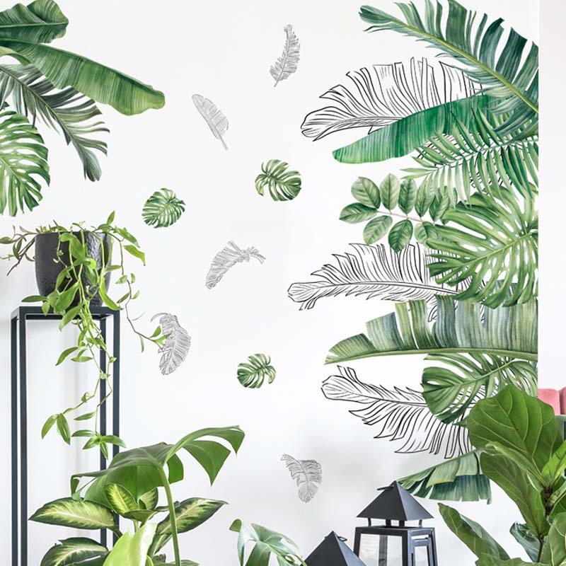 Wandtattoo - Bananenblatt