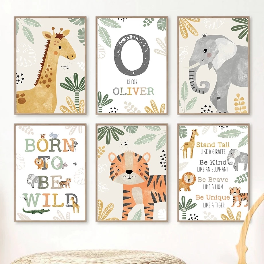 Poster - Wilde Tiere / 6er-Set