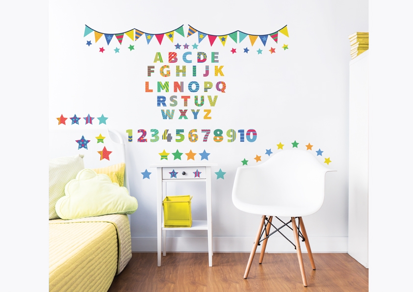 Wandtattoo - ABC Lerne mit mir