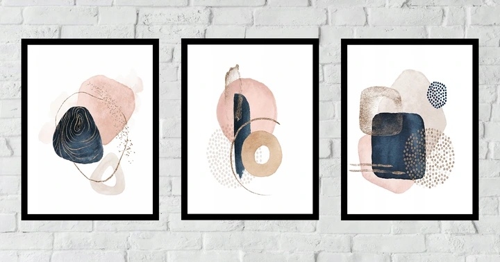 Poster - Abstrakte moderne Bilder - 02 / 3er-Set