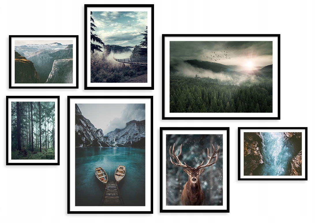 Poster - Wald / 7er-Set