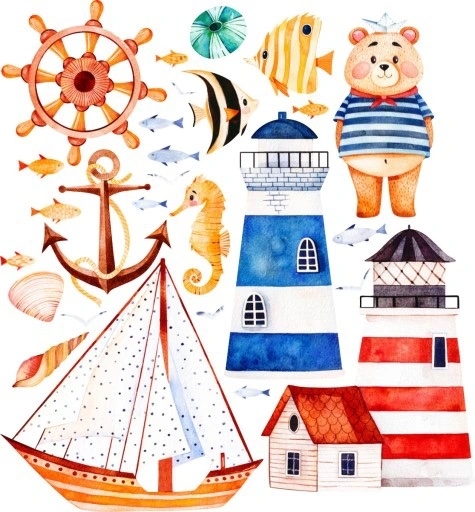 Wandtattoo - Meer-Thema