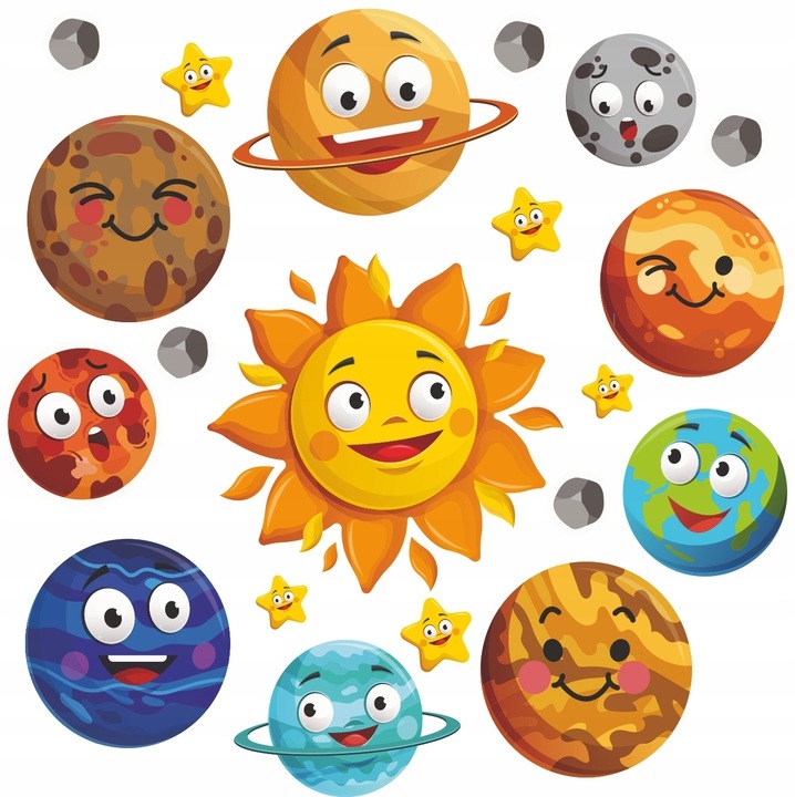 Wandtattoo - Planeten