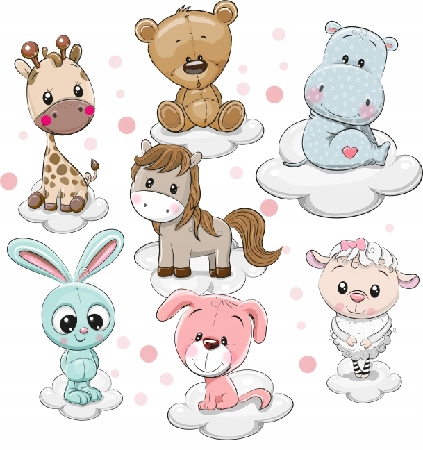 Wandtattoo - Cartoon-Tiere