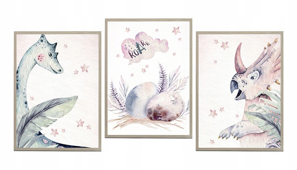 Poster - Dinosaurier / 3er-Set