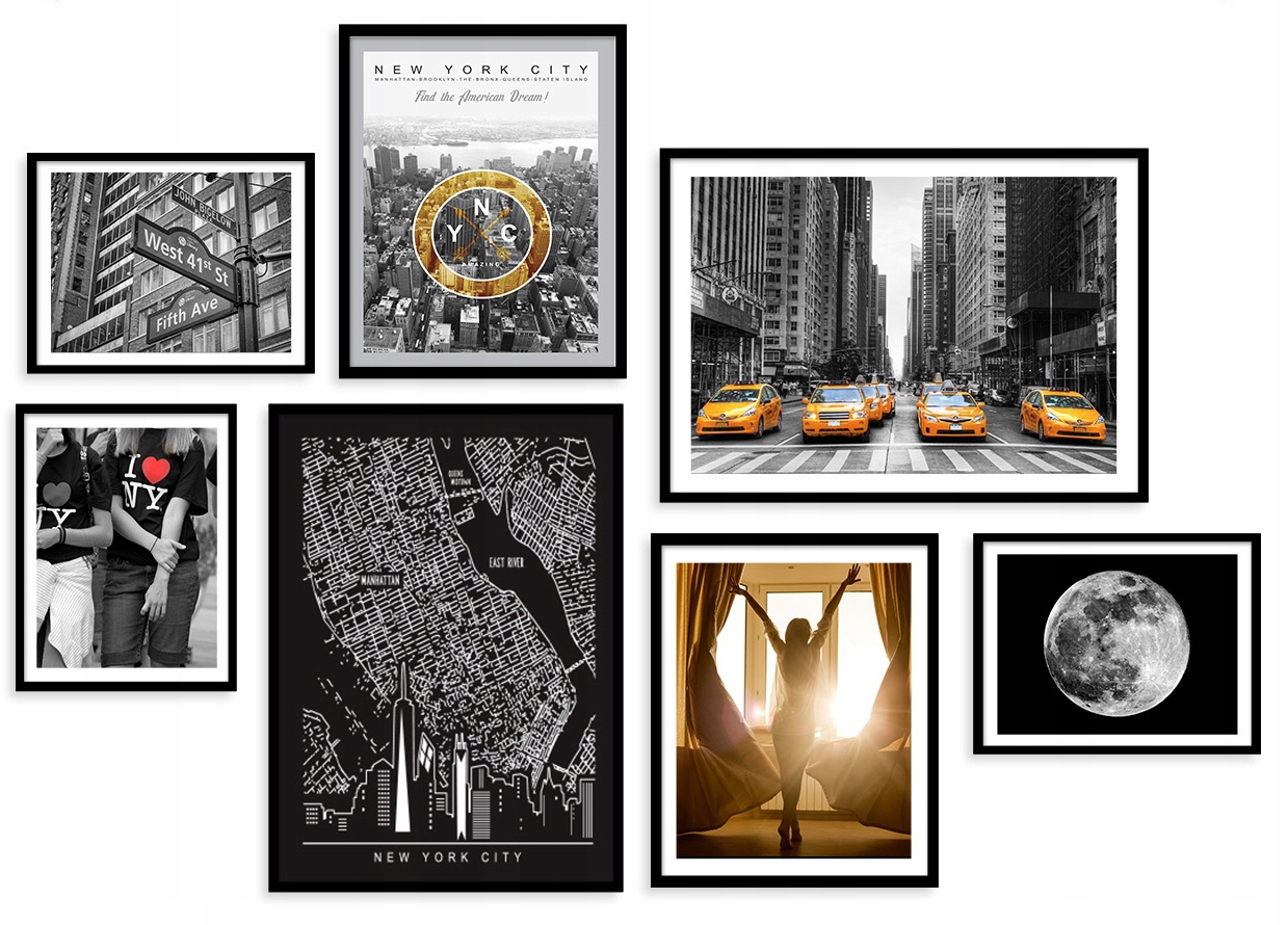 Poster - New York City / 7er-Set
