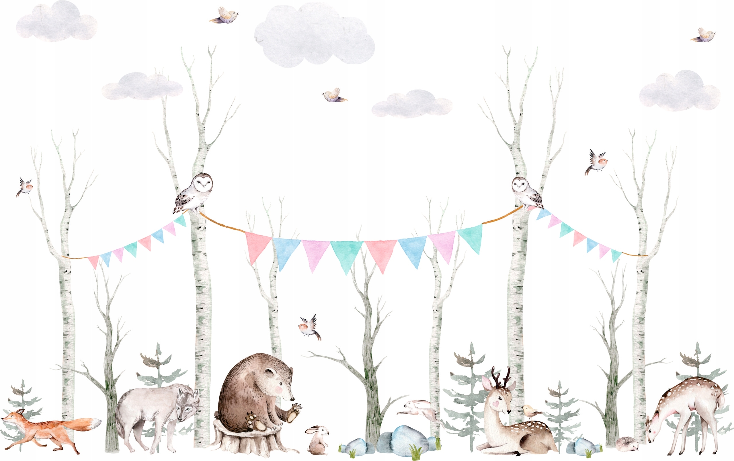 Wandtattoo - Tiere im Wald