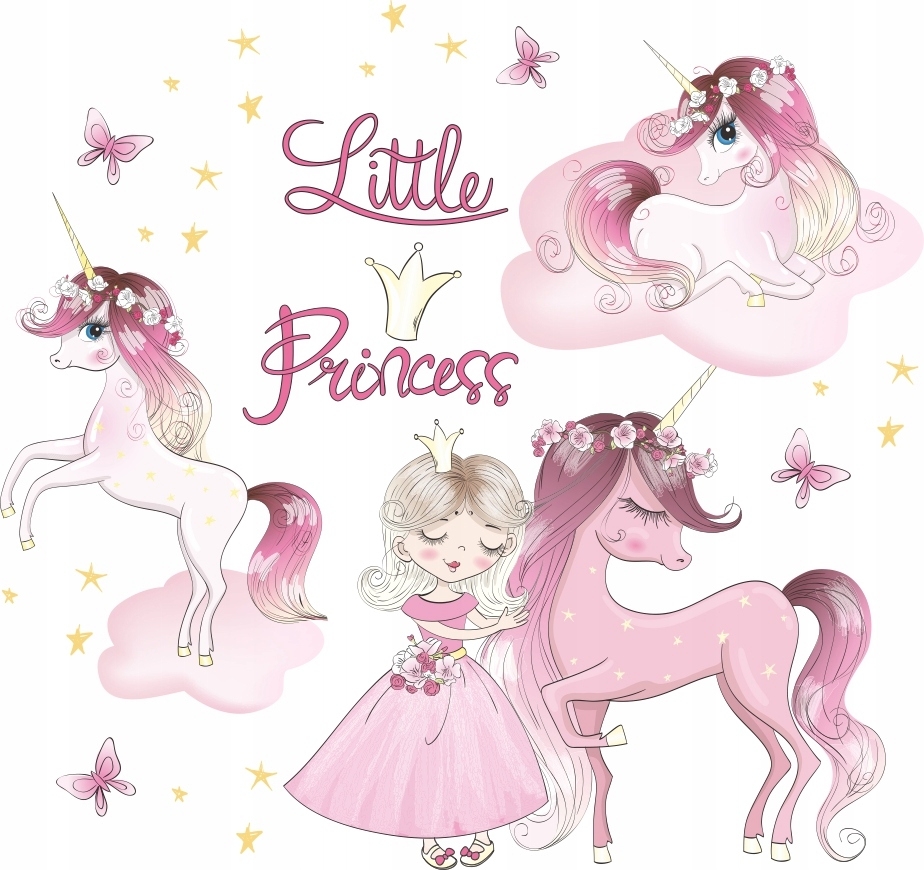 Wandtattoo - Little Princess / Einhorn
