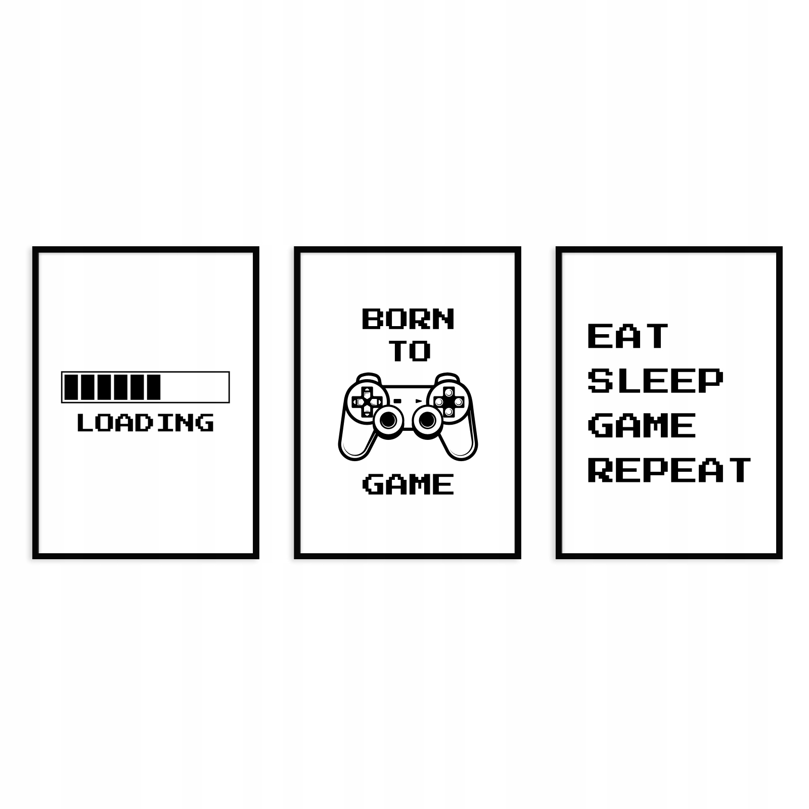 Poster – Born to Game/ 3er-Set