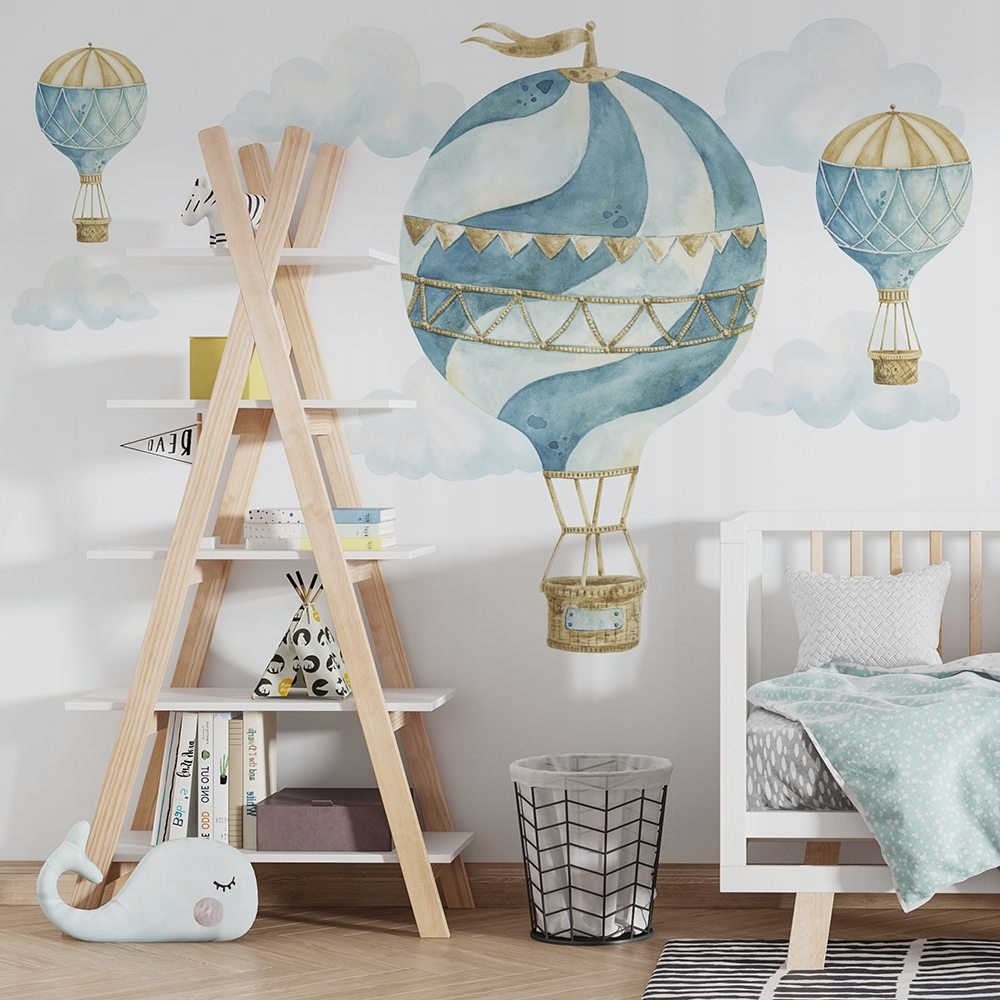 Wandtattoo - Retro Ballons und Wolken