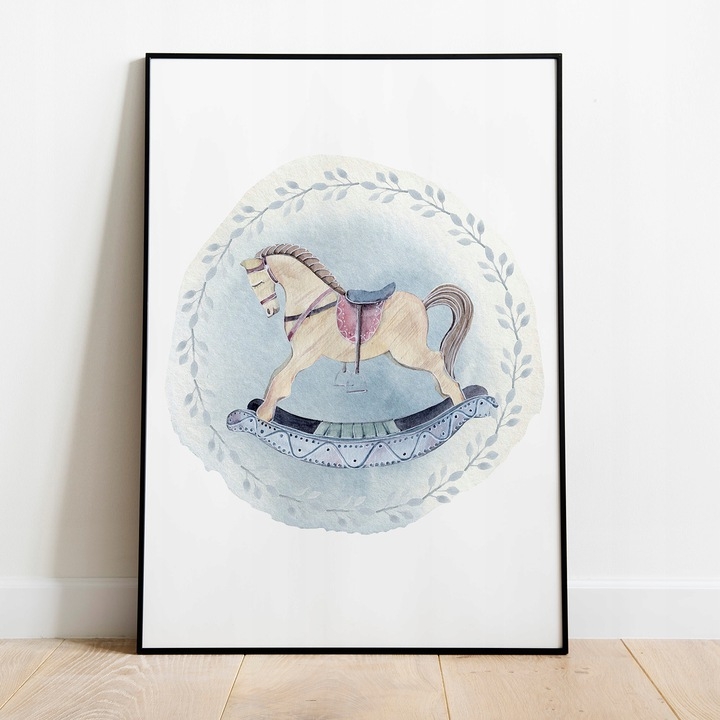 Poster - Schaukelpferd